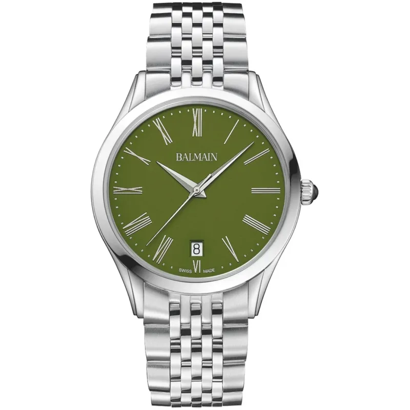 Balmain Classic R Gent 41mm Grün Silber – B4101.31.71
