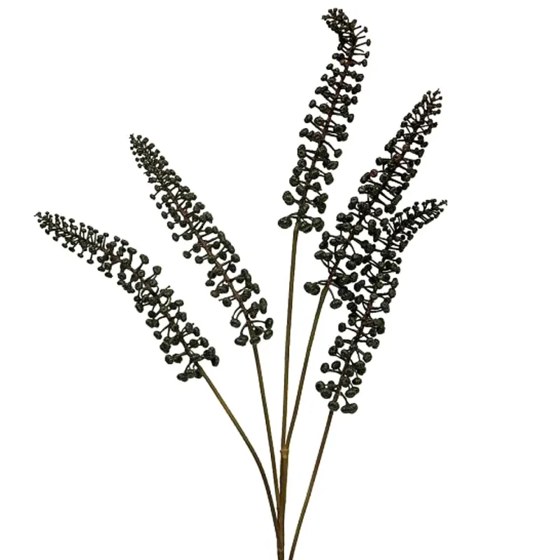 Kunstblume mit 5 schwarzen Beerenzweigen