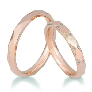 Breuning Trauringe Afterglow mit Diamanten - 48/06482 & 48/06481