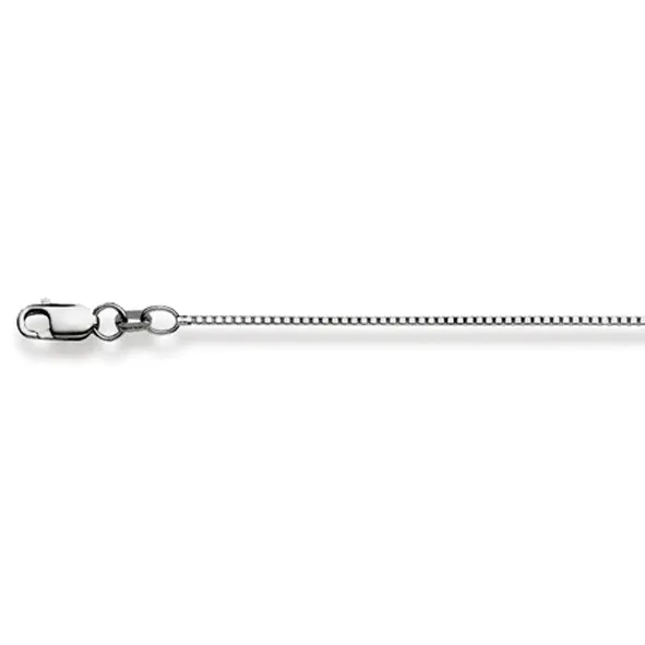 Classics Collier Gold 750 Weiss Venezianer 4-kant 0.8 mm