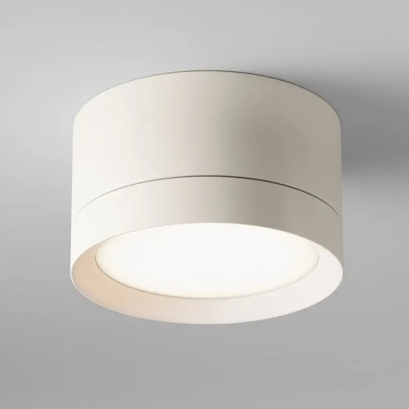 Deckenleuchte – Weißes Aluminium, GX53 Fassung, IP20 Schutz, 5 cm Höhe - Hoop | Maytoni