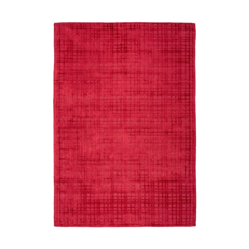 Teppich – Viskose Oberfläche, 3D Effekt, Kirschrot, 200 x 290 cm - Karma 125 | Kayoom