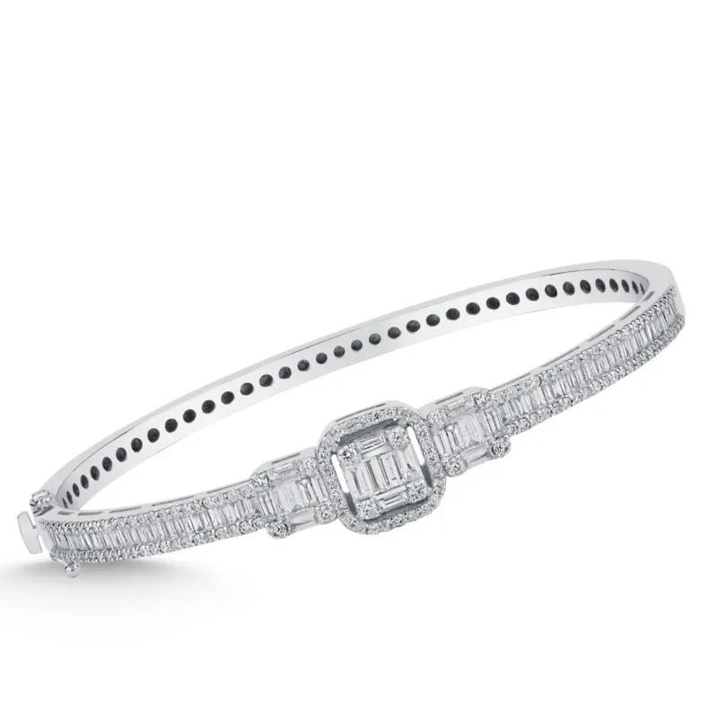 Elegantes Goldarmband mit Diamanten (585 / 750 Gold) - BBL0000240