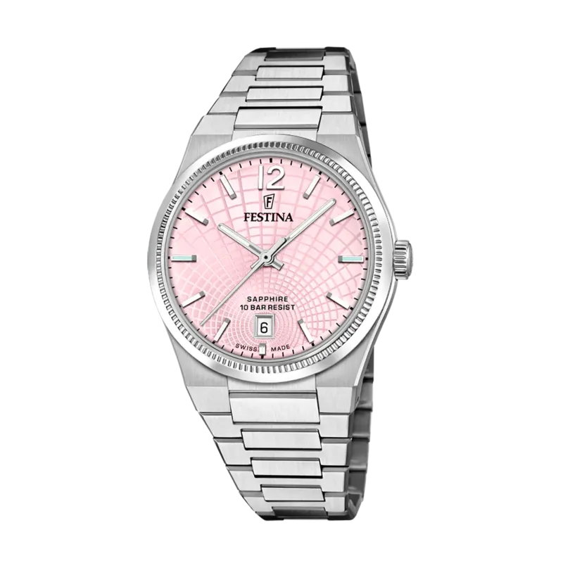 Festina Swiss Made Rivé Rosa Damenuhr - F20052/3