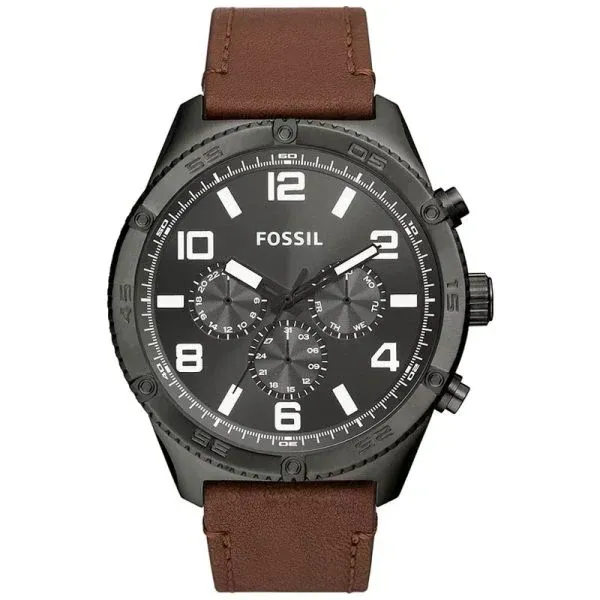 Fossil Brox Herrenuhr - Schwarz & Braun - BQ2800