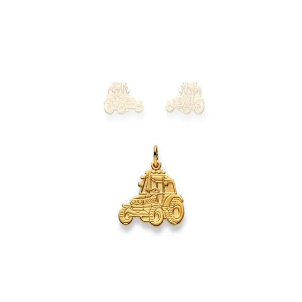 Gold-Anhänger Traktor 750 Gelbgold matt/poliert – 1156.07230/0004