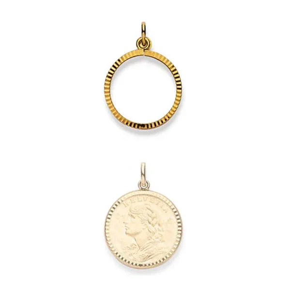 Gold-Classics Münzfassung aus 750 Gelbgold - 1153.06040/2101