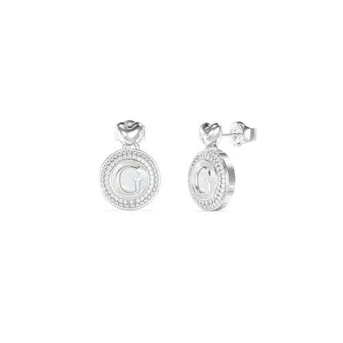 Guess G Talisman Ohrstecker Silber Edelstahl - JUBE06209JWRHT-U
