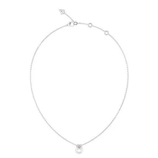 Guess Lily Damen Halskette Silber 46 cm