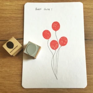 Holzstempel mit Motiv Luftballon
