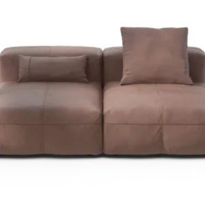 vetsak | Sofa Set 01 Medium - Leather - Stone | Modular Sofa | 2.5 Seater