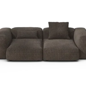 vetsak | Sofa Set 02 Medium - Nub - Walnut | Modular Sofa | 2.5 Seater | Big Sofa