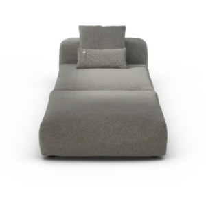 vetsak | Sofa Set 07 - Sun Lounger - Pebble - Platinum | Modular Sofa | 2 Seater | Daybed | Chaiselounge