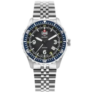 JDM Militär Wingman Herrenuhr aus silbernem Stahl - JDM-WG028-04