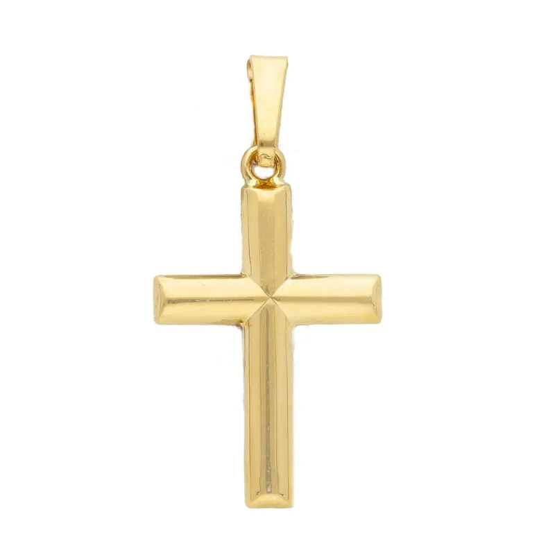 Kreuzanhänger aus 18 Karat Gelbgold – Elegant und Zeitlos - 166086