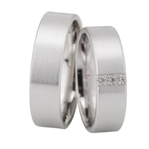 Linden Trauringe / Eheringe Oberentfelden mit Diamant 0.02 ct. W/si - 238/239