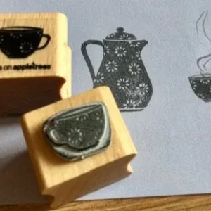 Stempel Teetasse Blümchen 2 klein (Cats on appletrees)