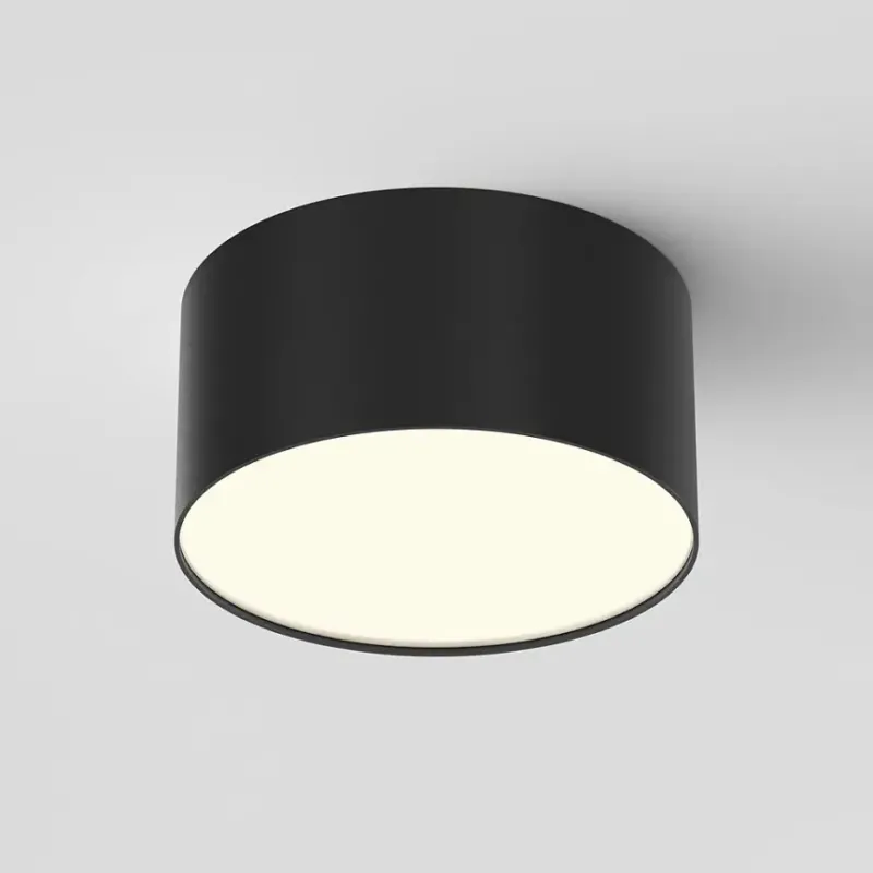 Deckenleuchte – Schwarzes Finish, Aluminium Gehäuse, 12W Leistung, Ø12 cm - Zon | Maytoni
