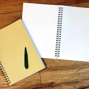 Bambus-Papier A5 Spiralbuch blanko - Polly Paper