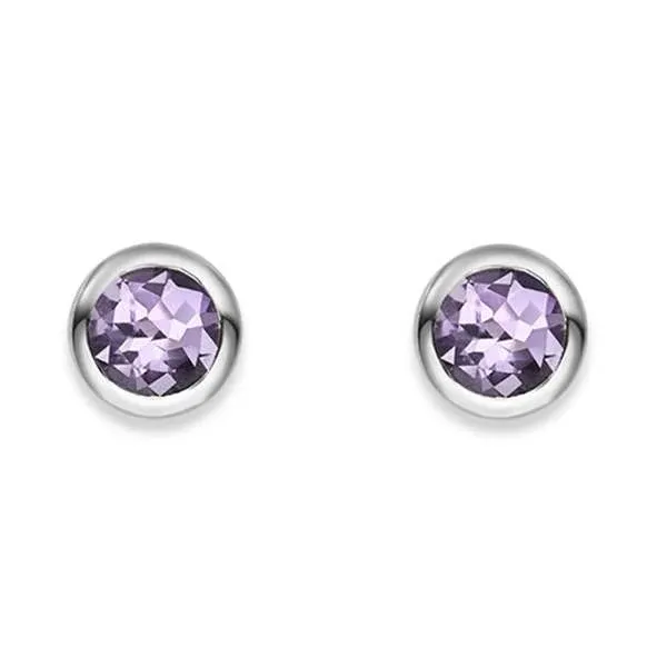 Ohrstecker 925 Silber mit Amethyst - 6262.03665/0002