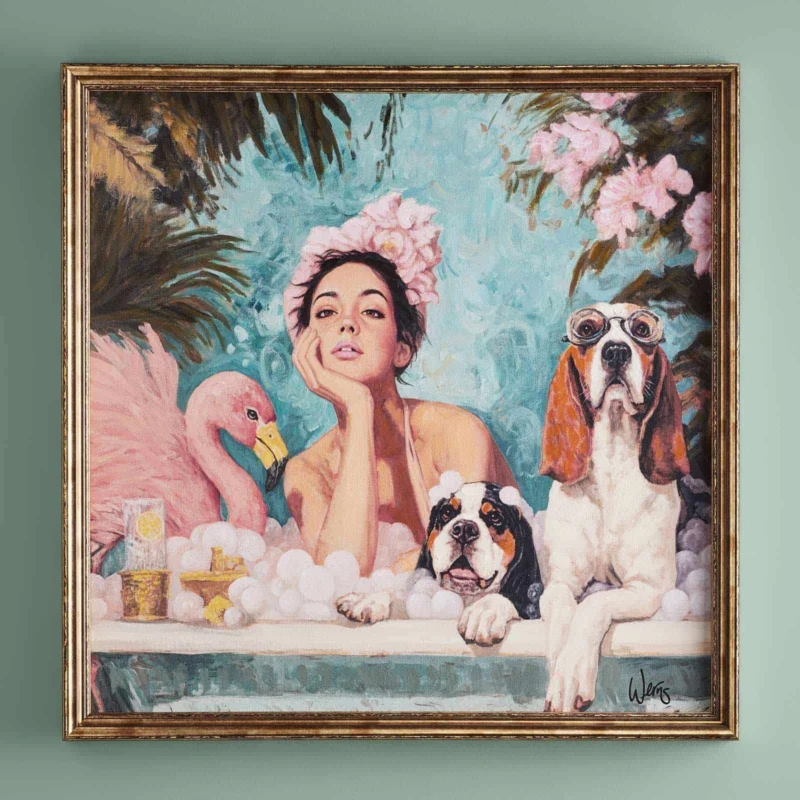 Painting Spa-Day, Acrylic on Canvas by Werns