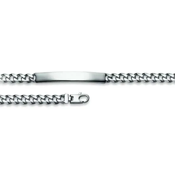 Panzer Plaketten Armband aus Silber 925 weiss - 6277.00052/1900