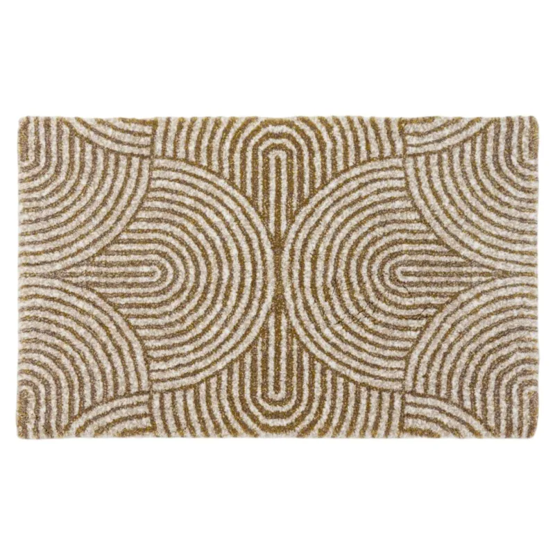 PETAL Egyptian Cotton Gold Bathroom Rug by Abyss & Habidecor - |VESIMI Design| Luxury Bathrooms and Home Decor