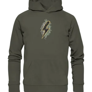 Shirtigo Hoodies Khaki / XS SoB - Shred or Alive - Organic Basic Hoodie E-Bike-Community