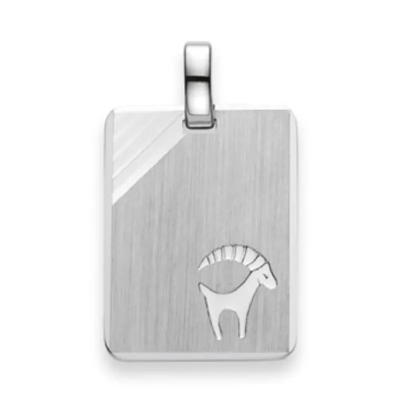 Silver Classics 2021 Steinbock Anhänger 925 Silber Weiss 19 × 14 mm matt/poliert - 6254.06046/0100