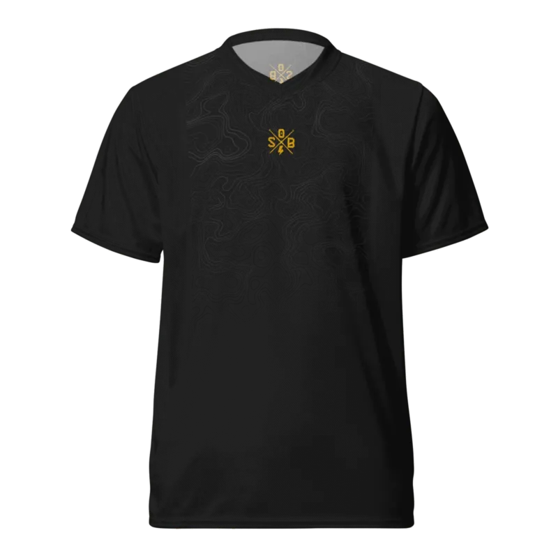 Sons of Battery® - E-MTB Brand & Community 2XS Blackmap Jersey Recyceltes Unisex-Trikot E-Bike-Community