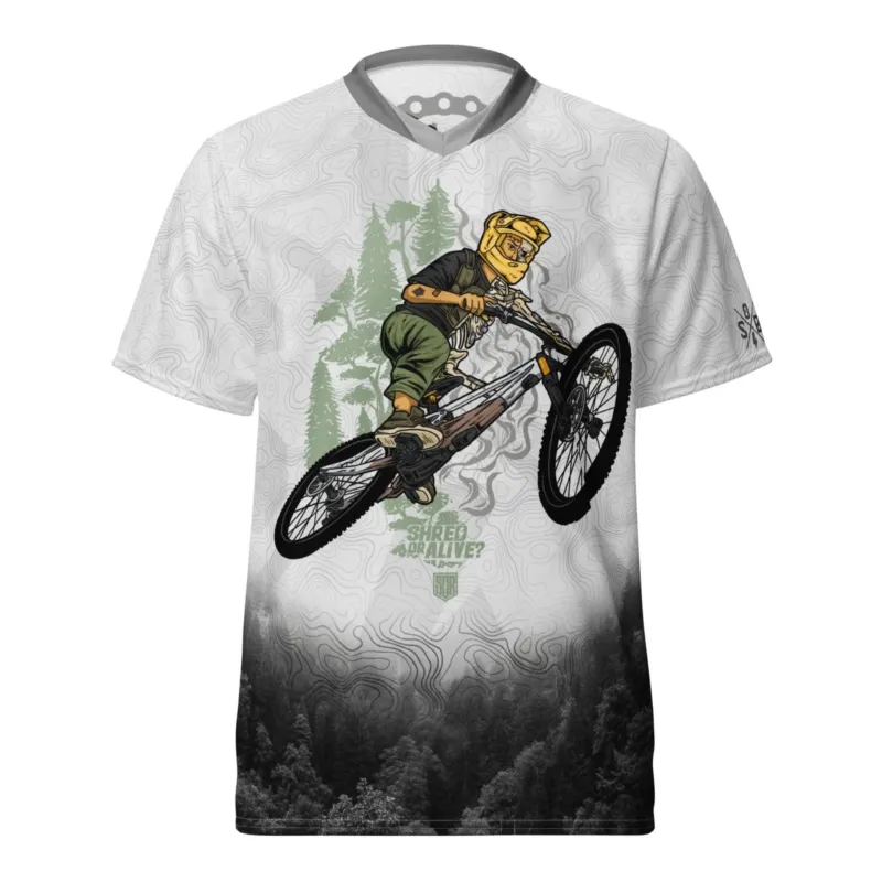 Sons of Battery® - E-MTB Brand & Community 2XS Shred or Alive - Unisex-Trikot E-Bike-Community