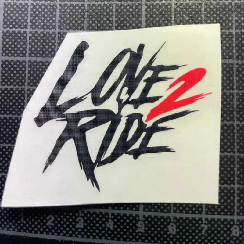 Sons of Battery - E-MTB Brand & Community Folien SCHWARZ / ROT Love 2 Ride - 2 farbig - Folienplot - SoB - E-Bike-Community