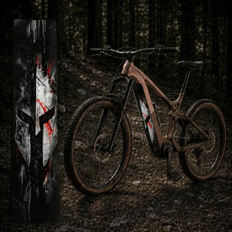 Sons of Battery® - E-MTB Brand & Community Folien & Sticker 48 cm x 12 cm / Sparta Sparta – E-Bike Akku Sticker & Schutzfolie | Universal & Wunschgröße E-Bike-Community