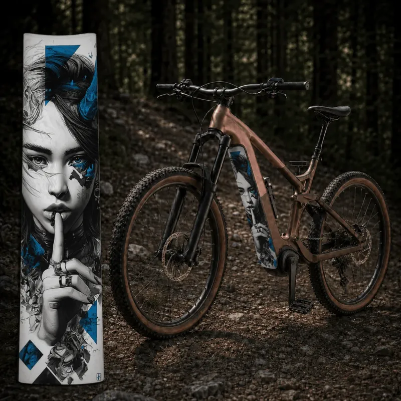 Sons of Battery® - E-MTB Brand & Community Folien & Sticker Girl – E-Bike Akku Sticker & Schutzfolie | Universal, Wunschgröße & CUBE Cut E-Bike-Community