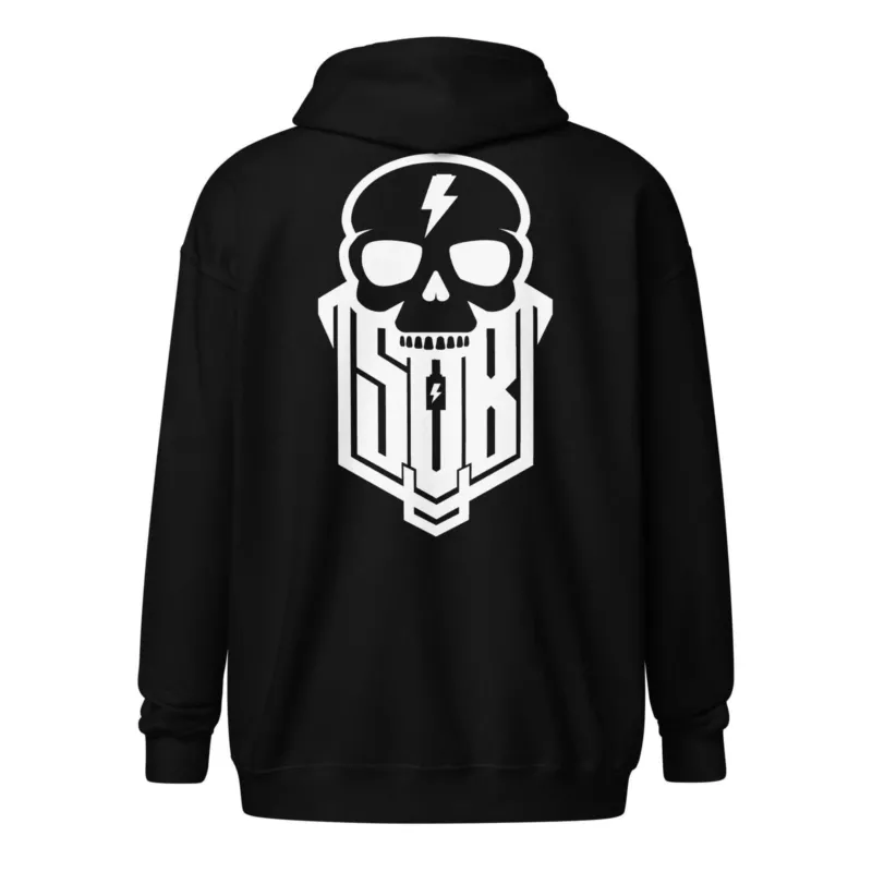 Sons of Battery® - E-MTB Brand & Community Schwarz / S Skuillgang - Unisex Heavy-Blend Zip Hoodie E-Bike-Community