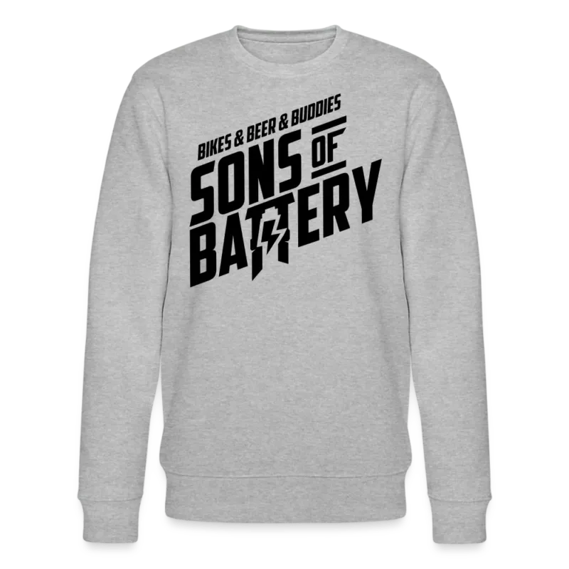 SPOD Männer Bio-Sweatshirt von Stanley & Stella Grau meliert / S 3B - Männer Bio-Sweatshirt von Stanley & Stella E-Bike-Community