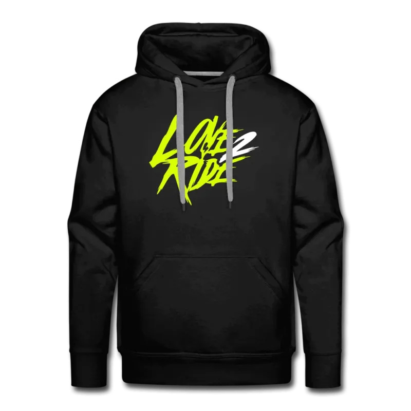 SPOD Männer Premium Hoodie Schwarz / S Love 2 Ride - Men’s Premium Hoodie E-Bike-Community