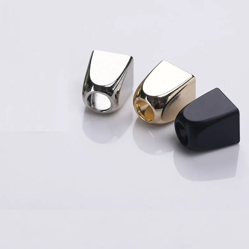 Square Metal Bell Cord Ends 30-Pack | 3 Colors 9.8x8mm