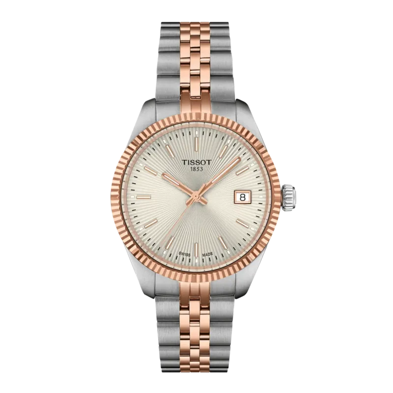 Tissot 34mm Damenuhr Roségold – Elegante Damen-Uhr mit Schweizer Quarzwerk & Saphirglas