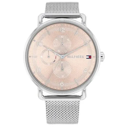 Tommy Hilfiger Lily Day-Date Silbrig / Rosa Damenuhr - 1782662