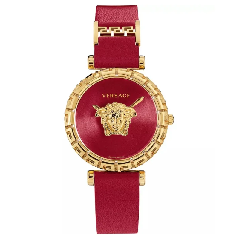 Versace Palazzo Empire Greca Damenuhr Rot Leder - VEDV00319
