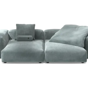 vetsak | Sofa Set 02 XLarge - Cord Velour - Mint | Modular Sofa | 3.5 Seater | Big Sofa