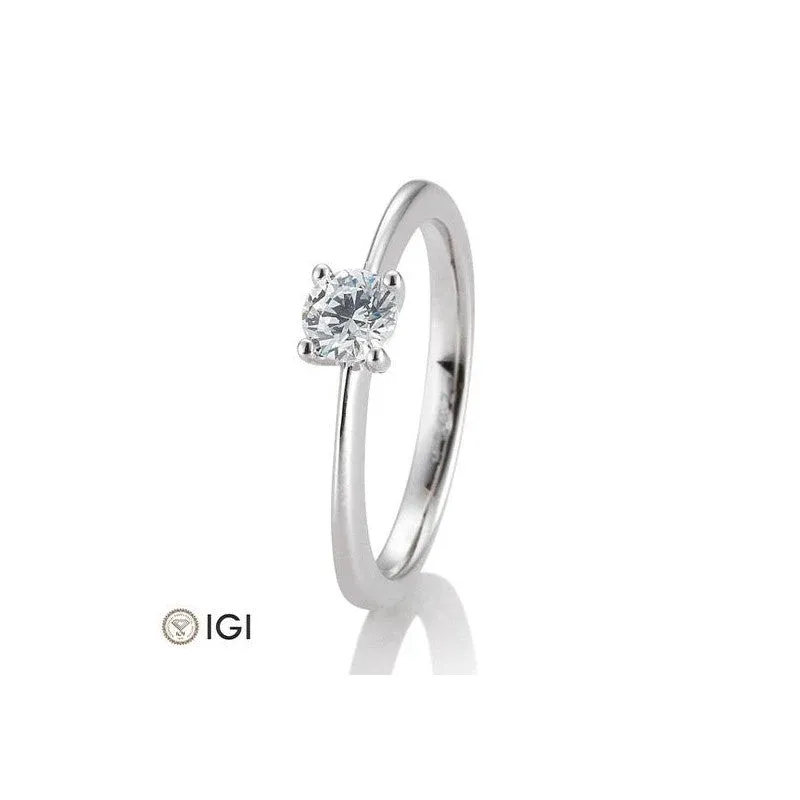 18 Karat Solitär-Ring 4er Krappe 0,40-0.60 ct. - 41057350